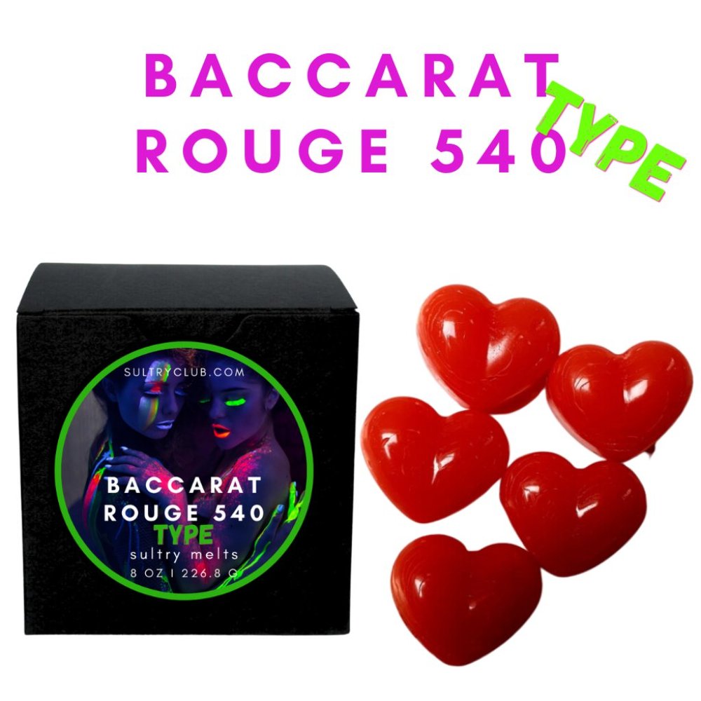 Baccarat Rouge 540 Type Travel Candle & Wax Melts